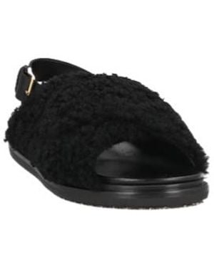 Marni Minimal Non-Slip Sandals - Black