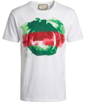 Gucci T-Shirt With Round Neck And Short Sleeves - Grey