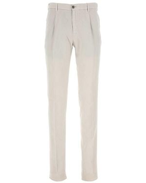 Pt Pantaloni Pt Torino Pressed-Crease Slim Cut Trousers - Grey