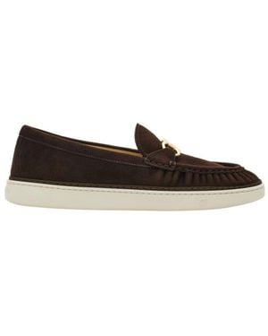 Ferragamo Gancini Ornament Loafer - Brown