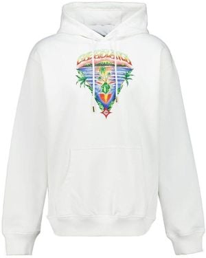 CASABLANCA Triangle Graphic Hoodie - White