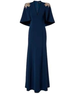 Jenny Packham Star Shower Embellished Gown - Blue