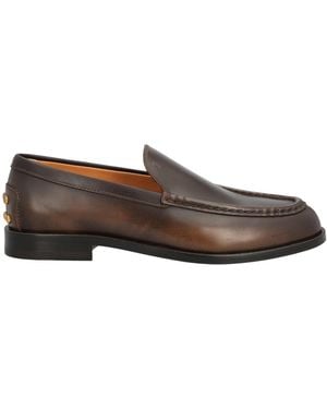Tod's Round-Toe Loafers - Brown