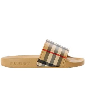 Burberry Lightweight Easy Wear Slides - Multicolor