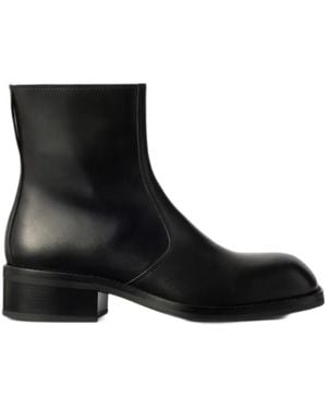 Lemaire Zipped Ankle Boots - Black