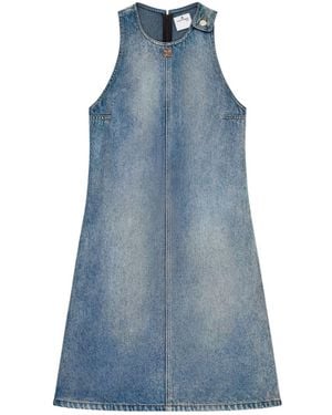 Courreges Courrèges Crewneck Sleeveless Dress - Blue