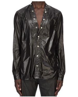 Rick Owens Larry Long Sleeved Shirt - Black