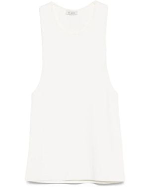 St. Agni Ribbed-Knit Cami Top - White
