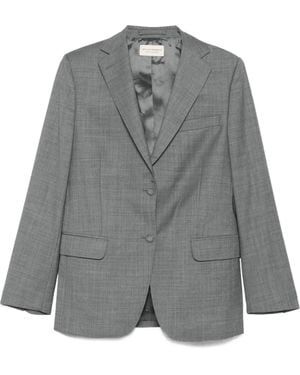 Officine Generale Button-Fastening Single-Breasted Blazer - Grey