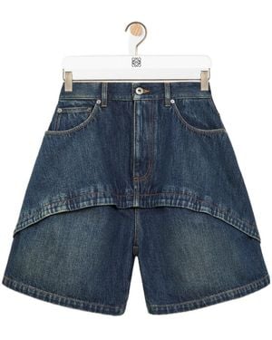 Loewe Denim Shorts - Blue