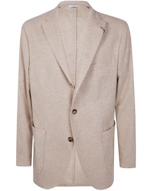 Boglioli Notched-Lapel Wool Jacket - Natural
