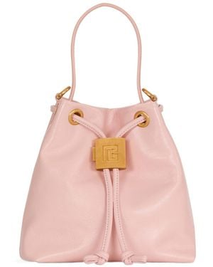 Balmain Mini Pulse Bucket Bag - Pink