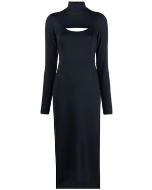 Ambush Cut-Out Mid-Length Dress - Blue