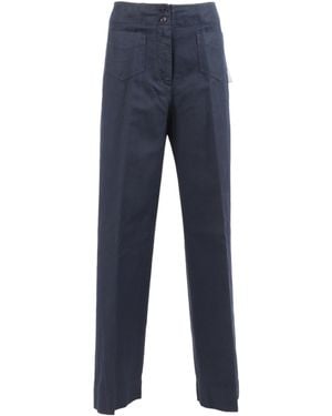 Aspesi High-Waisted Trousers - Blue