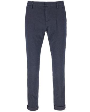 Dondup Mid-Rise Slim-Cut Chino Trousers - Blue