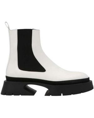 Jil Sander Leather Ankle Boots - Black