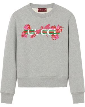 Gucci Jersey Printed Sweatshirt - Grey