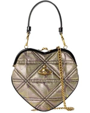Vivienne Westwood Viv Belle Heart-Shaped Shoulder Bag - White
