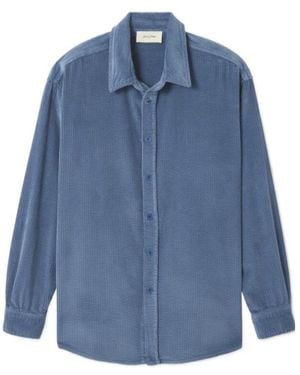 American Vintage Padow Corduroy Shirt - Blue