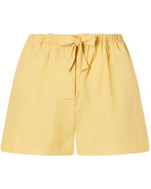 TOTEME Elastic Waist Shorts - Yellow