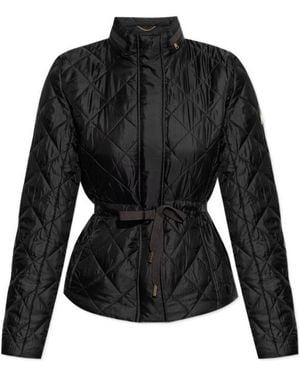 Michael Kors Diamond-Pattern Quilted Jacket - Black