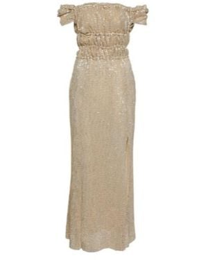 Altuzarra Embellished Silk Gown - Natural