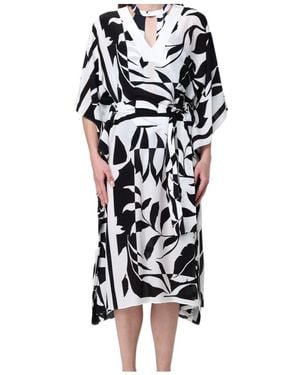 Max Mara V-Neck Short-Sleeved Dress - Black