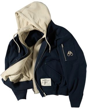 Moose Knuckles Skylark Bomber Jacket - Blue