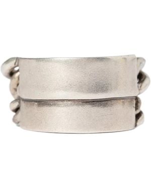 Ann Demeulemeester Ize Ring - White