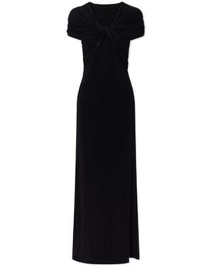 TOVE Twist-Front Dress - Black