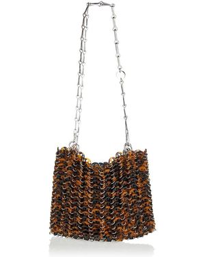 Rabanne Chain-Linked Shoulder Bag - Brown