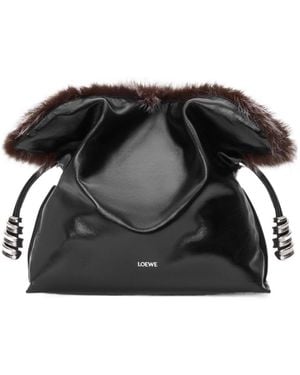 Loewe Medium Flamenco Clutch - Black
