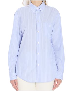 Celine Triomphe Striped Shirt - Blue