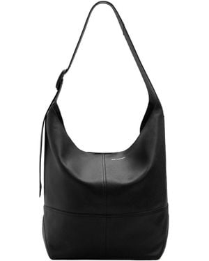 Ami Paris Ami Taurillon Leather Etienne Crossbody Bag - Black