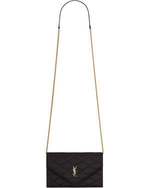 Saint Laurent Paris Chain Shoulder Bag - White