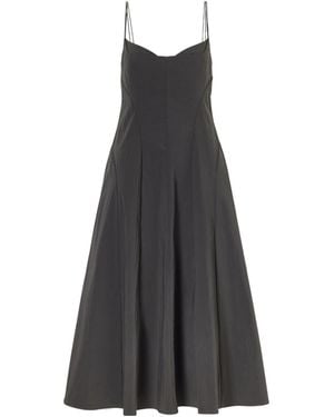 St. Agni Paneled Shell Midi Dress - Multicolor