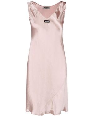 Miu Miu Sleeveless Dress - Pink