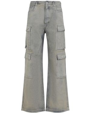 Rick Owens Pocket Detailed Straight-Leg Jeans - Grey