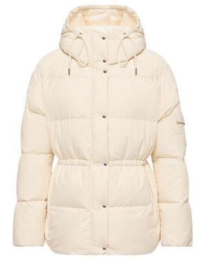 Moncler Himalaya Hooded Short Down Jacket - Natural
