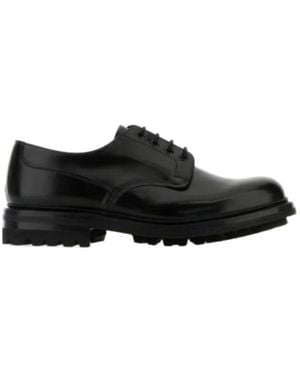 Church's Mc Neil Lw Almond Toe Lace-Up Shoes - Black