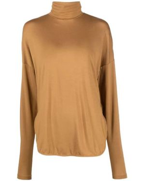 Eleventy Turleneck Long Sleeved Top - Brown