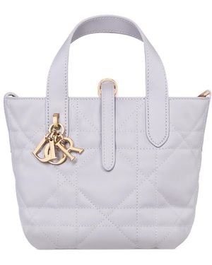 Dior Micro Toujours Vertical Shoulder Bag - White