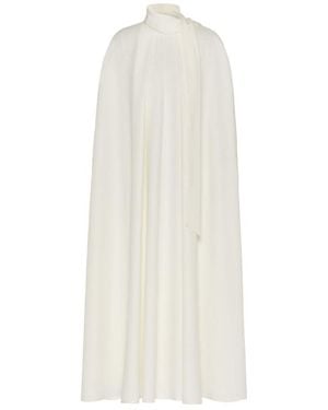 Valentino Pendant Cape Dress - White