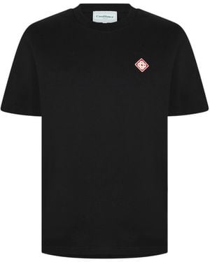 CASABLANCA Short-Sleeved T-Shirt - Black
