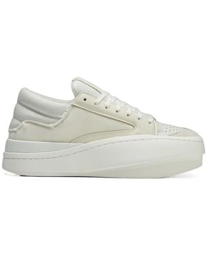 Y-3 Lux B-Ball Lace-Up Trainers - White