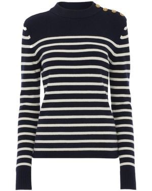 Chloé Chloé Striped Knit Sweater - Black