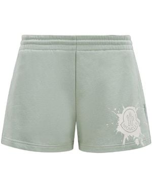 Moncler Logo Shorts - Green
