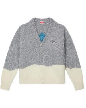 KENZO Winter Holidays' Tinsel Cardigan - Grey