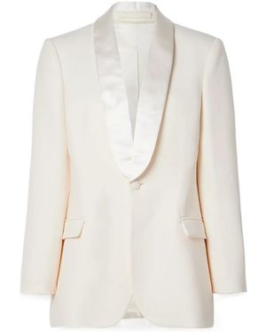 Wardrobe NYC Tuxedo Blazer - White