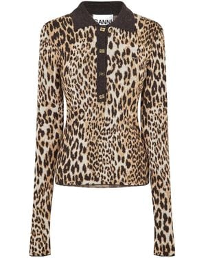 Ganni Jqrd Knit Top - Multicolor